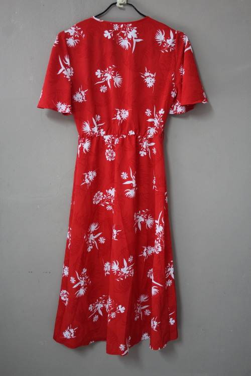 Red and White Dress by Foschini (Size 8)