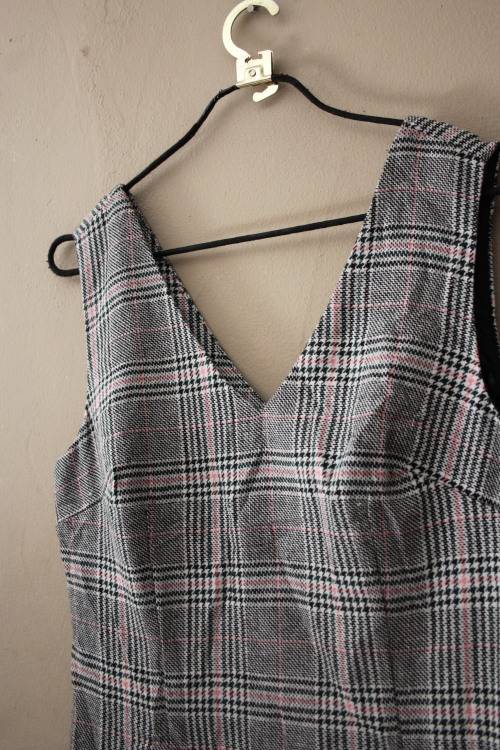 Cute Vintage Check Dress (Medium)