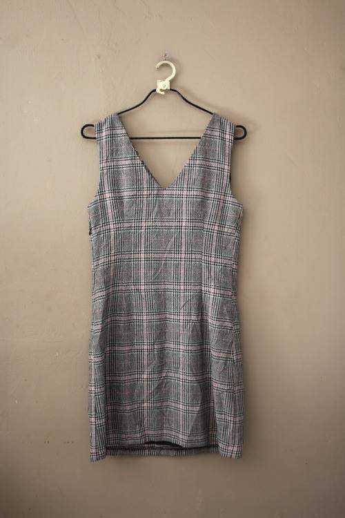 Cute Vintage Check Dress (Medium)