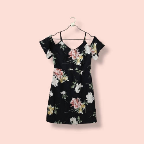 Black Floral Dress by Topshop (Small)