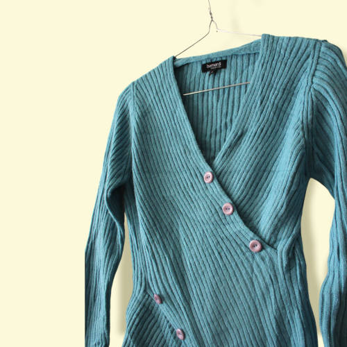 Vintage Blue Crossover Knit (Small)