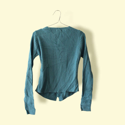 Vintage Blue Crossover Knit (Small)