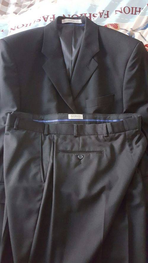 GIORGIO'S COLLECTIONS BLACK SUIT SIZE 36 *WORN ONCE TO A WEDDING* *HOME CLEARANCE SALE*