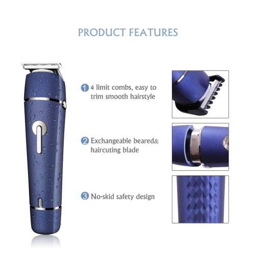 SURKER 2 in 1 Electric Hair Clipper Beard Shaver Trimmer Razor Multifunctional Rechargeable Tools