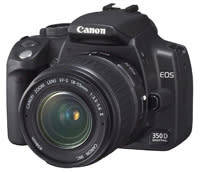 Canon EOS 350D DSLR Camera + Lens