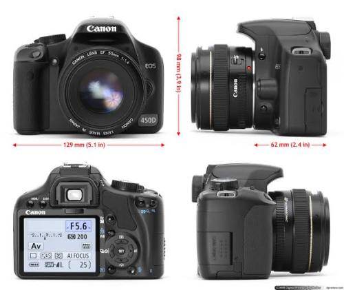 Canon 450D DSLR camera