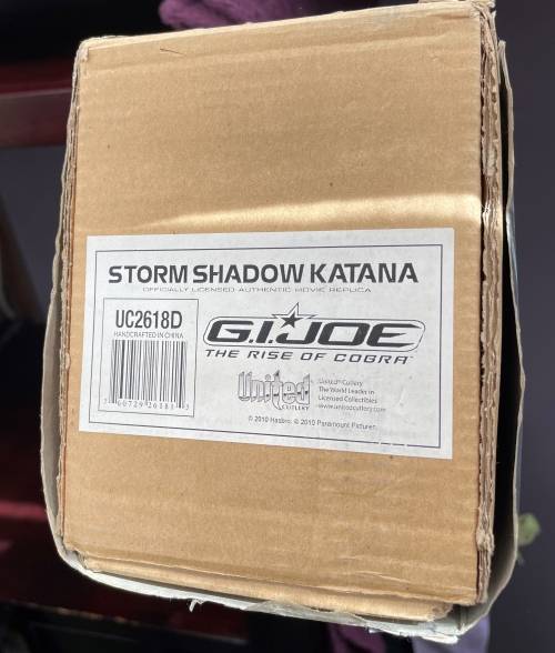 GI Joe The Rise Of Cobra Storm Shadow Katana Movie Replica