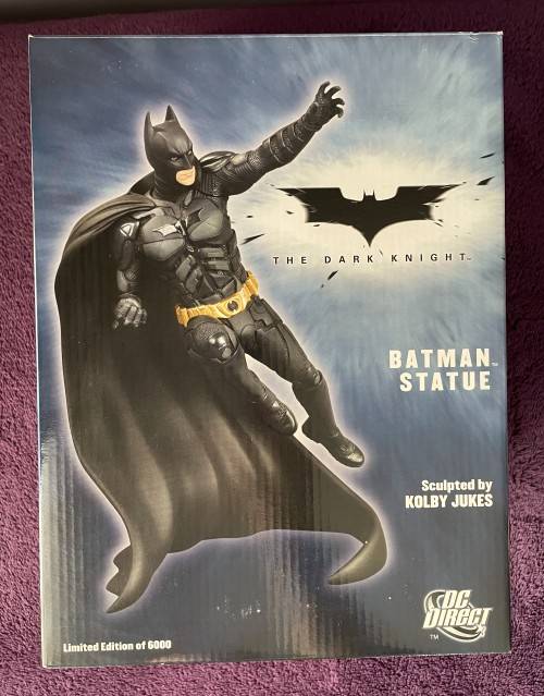 Christian Bale Batman Statue Dark Knight sculpted by Kolby Jukes DC Direct Limited Edition 1465/6000