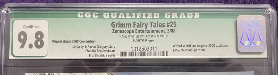 CGC Qualified Comic Book (Signed)  - Grimm Fairy Tales