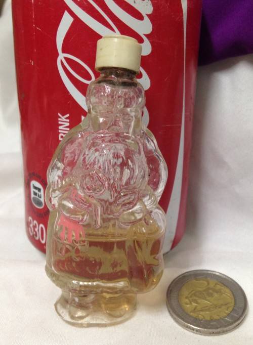 1x*PERFUME BOTTLE*EMPTY FIGURAL FATHER CHRISTMASSHAPEcirca1940"BAKELITE LID*COUNTRY HOME COLLECTIONS