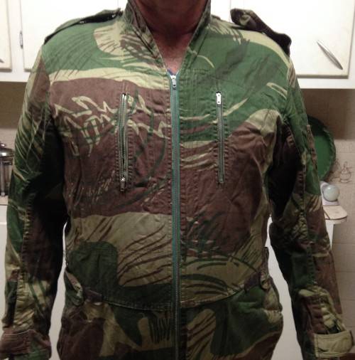 RHODESIA AIRFORCE FLIGHT SUIT COMPLETE*ZIPS+POCKETS tear pants legs bottom*