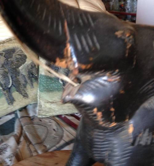 ELEPHANTS FIGURINE LAMP-CARVED*EXQUISITE!!GREAT COUNTRY HOME DECOR!!one bid for both