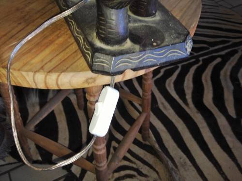ELEPHANTS FIGURINE LAMP-CARVED*EXQUISITE!!GREAT COUNTRY HOME DECOR!!one bid for both