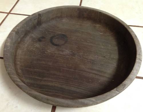 EXQUISITE 3WOOD BOWLS 2 BIG HEAVY CARVED FRIEZE+PLAIN HAS SIEVE rusted!GREAT COUNTRY HOME DECOR!!!!