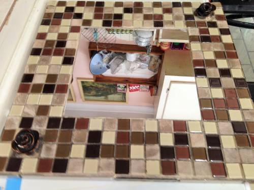 MOSAIC MIRROR Roses corner trim LOOK At My BUY NOW LISTINGS NO WAITING