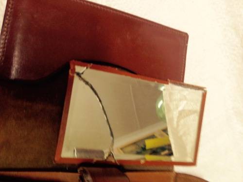 Mens Travel case brush Mirror Comtainers Tooth Brush