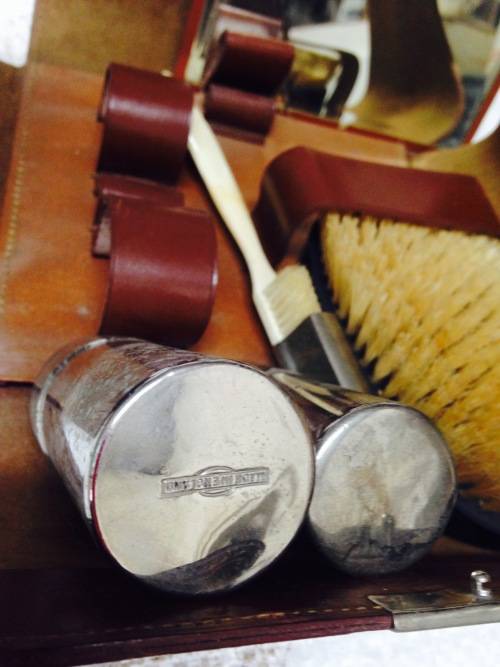 Mens Travel case brush Mirror Comtainers Tooth Brush