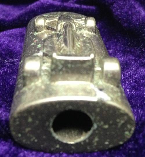 Rare* Novelty *Car Shape Lighter Holder RENAULT silver tone