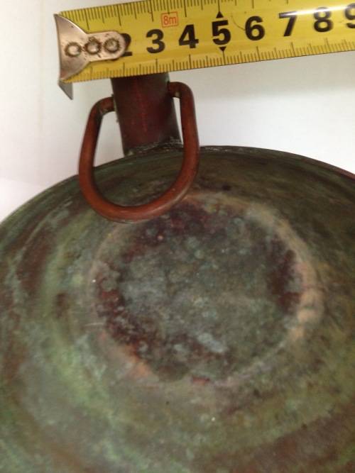 *EXCEPTIONAL****COPPER BOWL seeFab HANDLES -Patenta excellent *GREAT COUNTRY HOME DECOR*L@@KatBuyNow