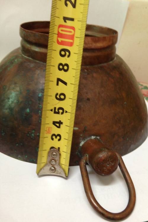 *EXCEPTIONAL****COPPER BOWL seeFab HANDLES -Patenta excellent *GREAT COUNTRY HOME DECOR*L@@KatBuyNow
