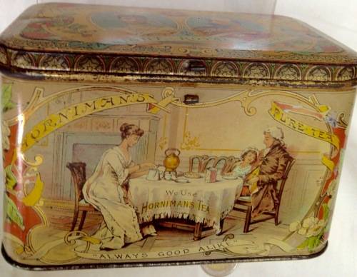 !!!!RARE!!!!!1920 "HORNIMAN'S PURE TEA" Tea Tin *GREAT COUNTRY HOME DECOR*L@@KatMyBUY NOW*NO WAIT