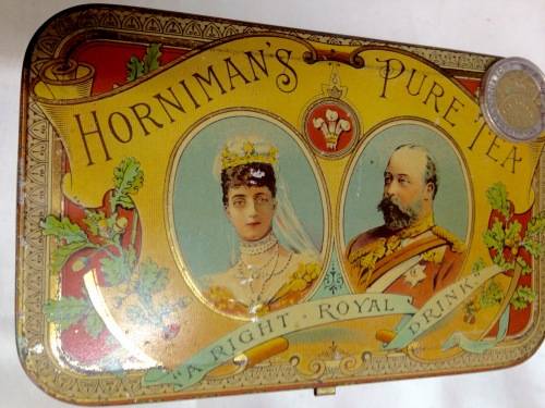 !!!!RARE!!!!!1920 "HORNIMAN'S PURE TEA" Tea Tin *GREAT COUNTRY HOME DECOR*L@@KatMyBUY NOW*NO WAIT