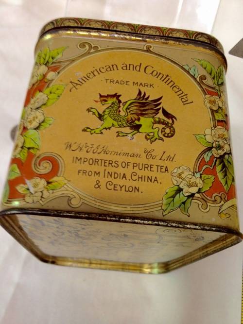 !!!!RARE!!!!!1920 "HORNIMAN'S PURE TEA" Tea Tin *GREAT COUNTRY HOME DECOR*L@@KatMyBUY NOW*NO WAIT