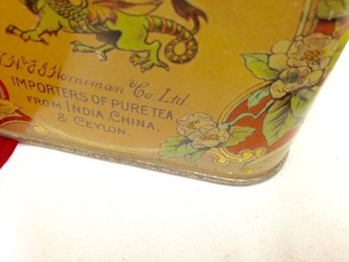 !!!!RARE!!!!!1920 "HORNIMAN'S PURE TEA" Tea Tin *GREAT COUNTRY HOME DECOR*L@@KatMyBUY NOW*NO WAIT
