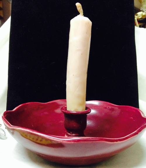 My Lady`s chamber*CANDLE Stick `Deep Bowl Ceramic LOOK At My BUY NOW LISTINGS NO WAITING
