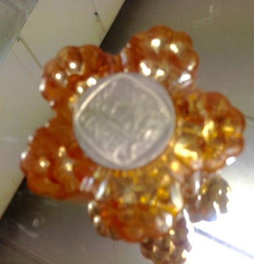 1GLASS PAPER WEIGHTcarnival style glass style