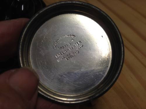 Glass Grape bottle - Sealed + Small metal cup