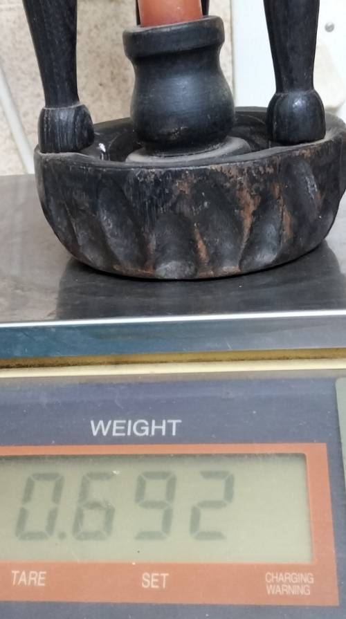 Lantern Candle holder BIG hand carved 692gr finial rope columns