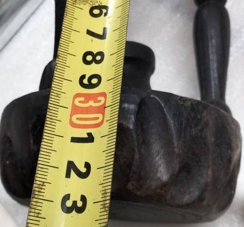 Lantern Candle holder BIG hand carved 692gr finial rope columns