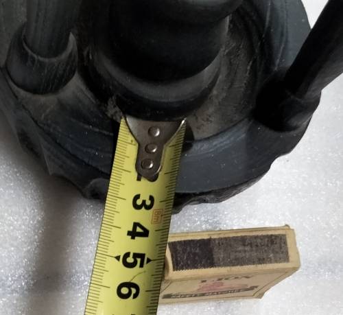 Lantern Candle holder BIG hand carved 692gr finial rope columns