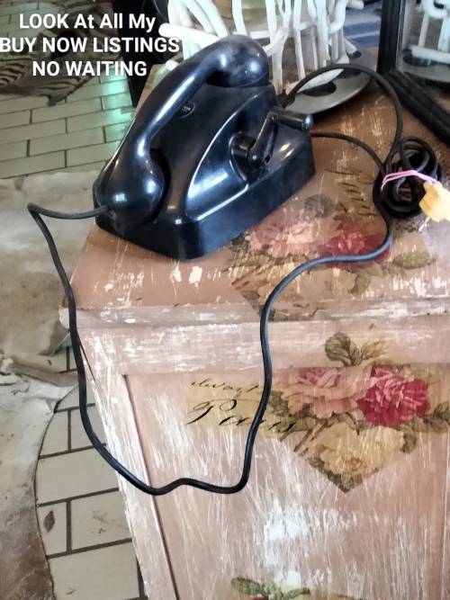 SIEMENS Telephone Bakelite Hand CRANK*LOOK At All My BUY NOW listings NO WAITING