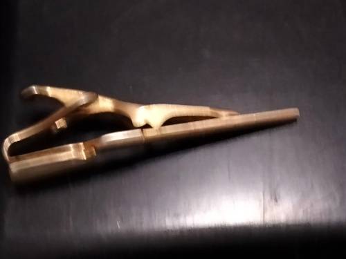 Cufflinks + Tie Clip - Riffle MOP 1 pair FNB tree script 10+1pr Roman Centurion Gold Tone metal