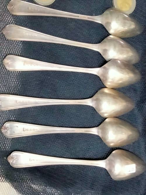 6 Fruit Spoons A1 Plated English LOOK At My BUY NOW LISTINGS NO WAITING