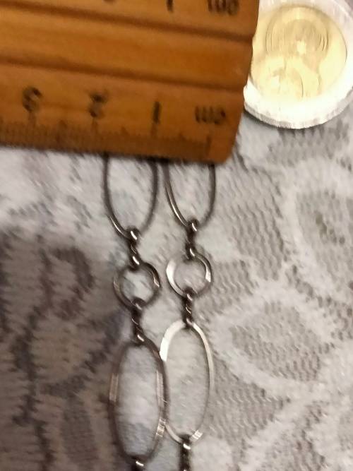Necklace multiple silver tone metal oblong 4 colour beads LOOK At My BUY NOW LISTINGS NO WAITING