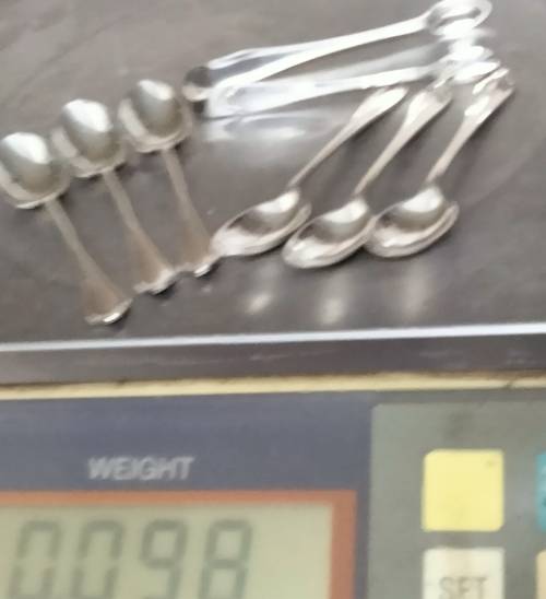 Antique boxed c1926 SHEFFIELD HALLMARKED STERLING SILVER Teaspoons +Sugar Nips 98grams