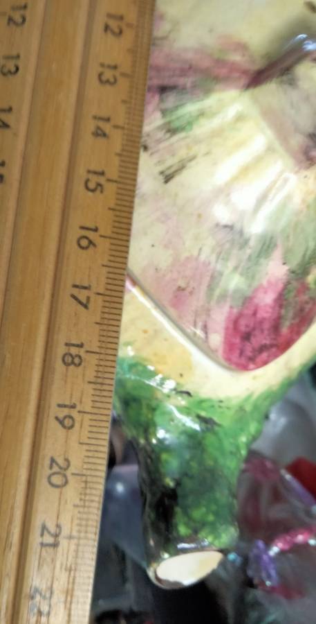 TEA POT - GRIMSWADE  House   For use as Ornament or Plant holder Chips + crack