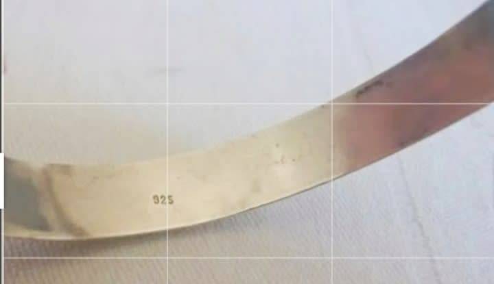 Sterling Silver 925 - Bangle Art Nouveau pattern LOOK at my BUY NOW - NO WAITING Waiting