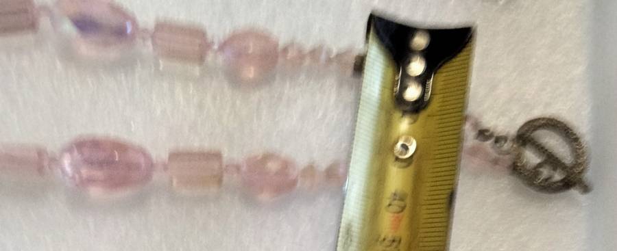 NECKLACE- Vintage Italian Glass Beads PINK mix Shapes+size*LOOK At My BUY NOW items NO WAITING