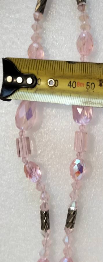 NECKLACE- Vintage Italian Glass Beads PINK mix Shapes+size*LOOK At My BUY NOW items NO WAITING