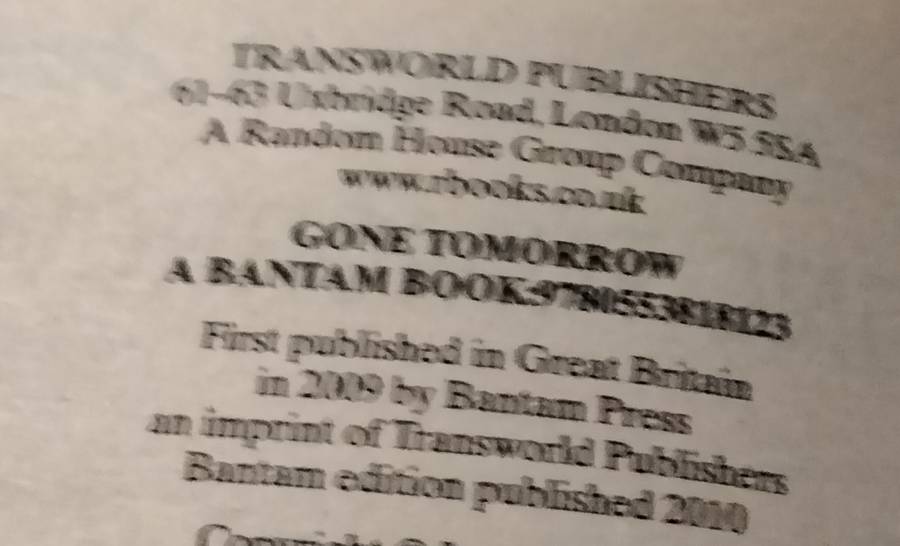 Author LEE CHILD GONE TOMORROW PB 2010GB+WORTH DYING FOR series Reacher PB2011 softcover Pre-owned