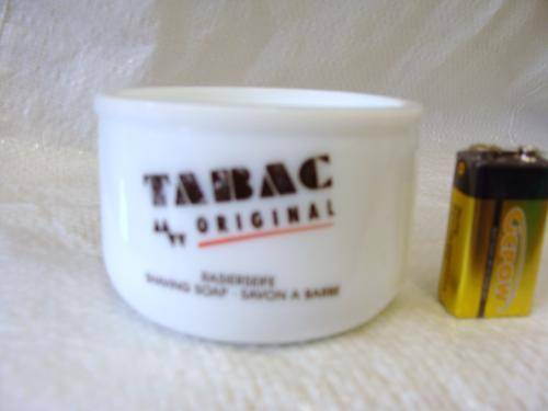 1 TABAC ORIGINAL SHAVING MUG -MILK GLAS colectable empty other items and props not included