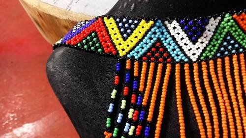 BEAUTIFUL ZULU BEADED NECKLACE IN BRIGHT COLOURS