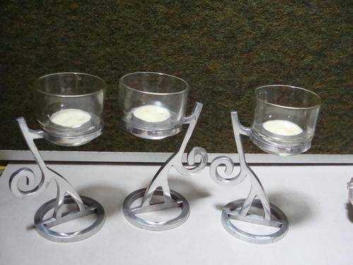 Set of 3 Tealight Candle Holders