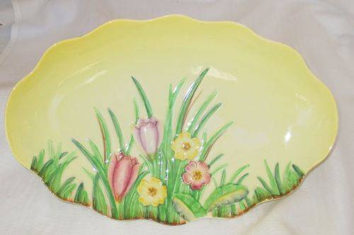 FOOTED CARLTON WARE BOWL