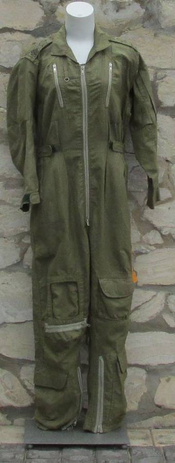 Olive green Nomex flying suit