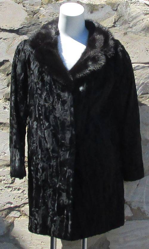 BLACK KARAKUL COAT